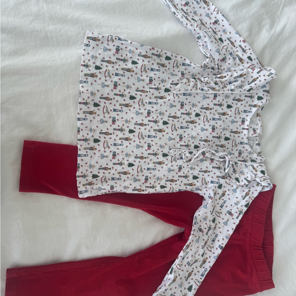 Lila and Hayes Christmas Nutcracker Legging Set 3T